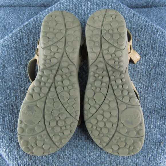 Taos Biz Women Strappy Sandal Shoes Size 7 Medium Brown Leather - Picture 8 of 10